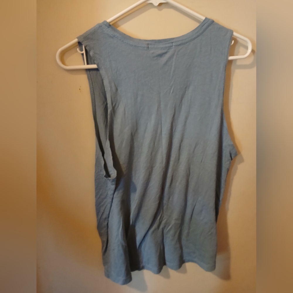 Spiritual Gangster Blue Graphic Muscle Tee - Picture 2 of 2